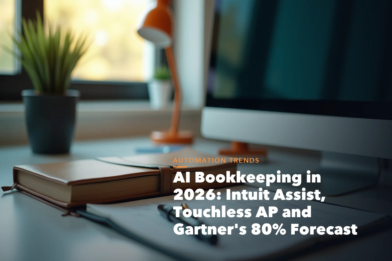Business guide visual with process steps and compliance records for Bookkeeping 2026 Intuit Assist, Touchless