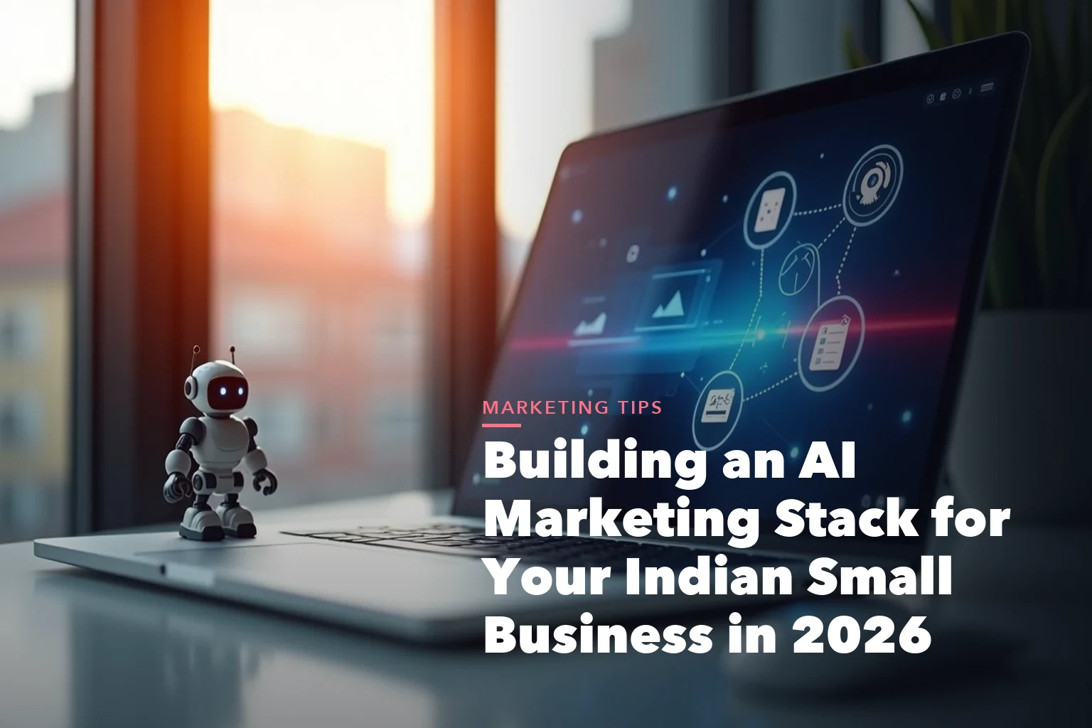 Business guide visual with process steps and compliance records for Building Marketing Stack for Your Indian