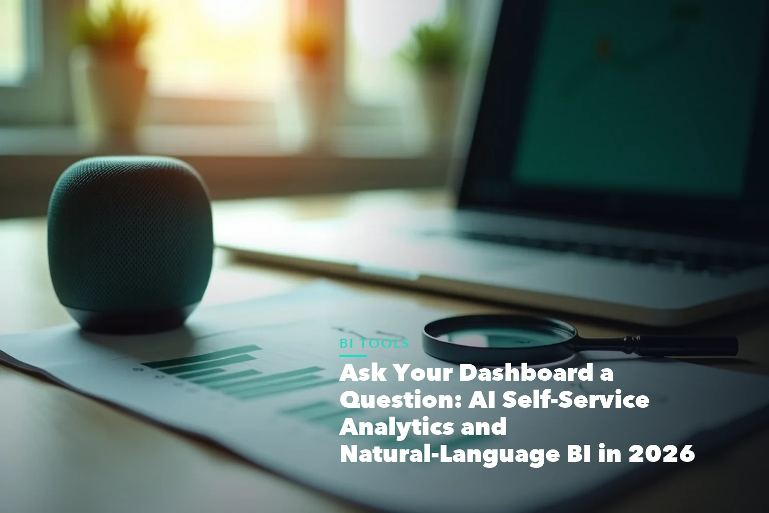 Business guide visual with process steps and compliance records for Ask Your Dashboard Question Self-Service