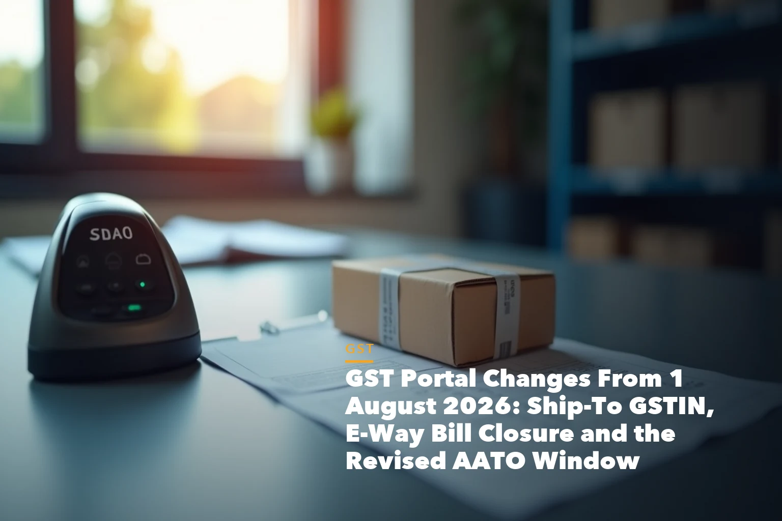GSTIN number format diagram showing state PAN entity and check digit for GST Portal Changes From August 2026 Ship-To