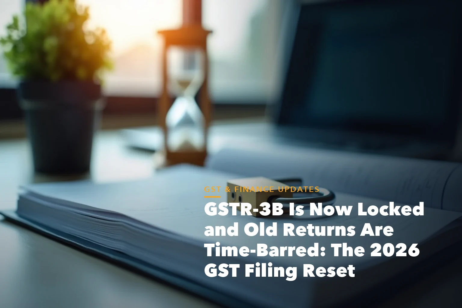 GST filing dashboard showing returns input tax credit and ledger items for GSTR-3B Now Locked and Old Returns Are