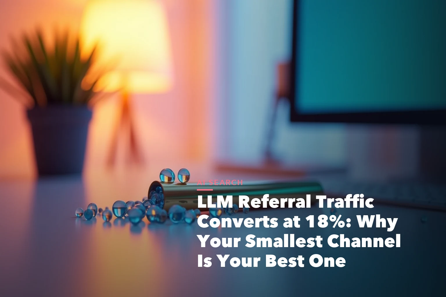Business guide visual with process steps and compliance records for LLM Referral Traffic Converts 18% Why Your
