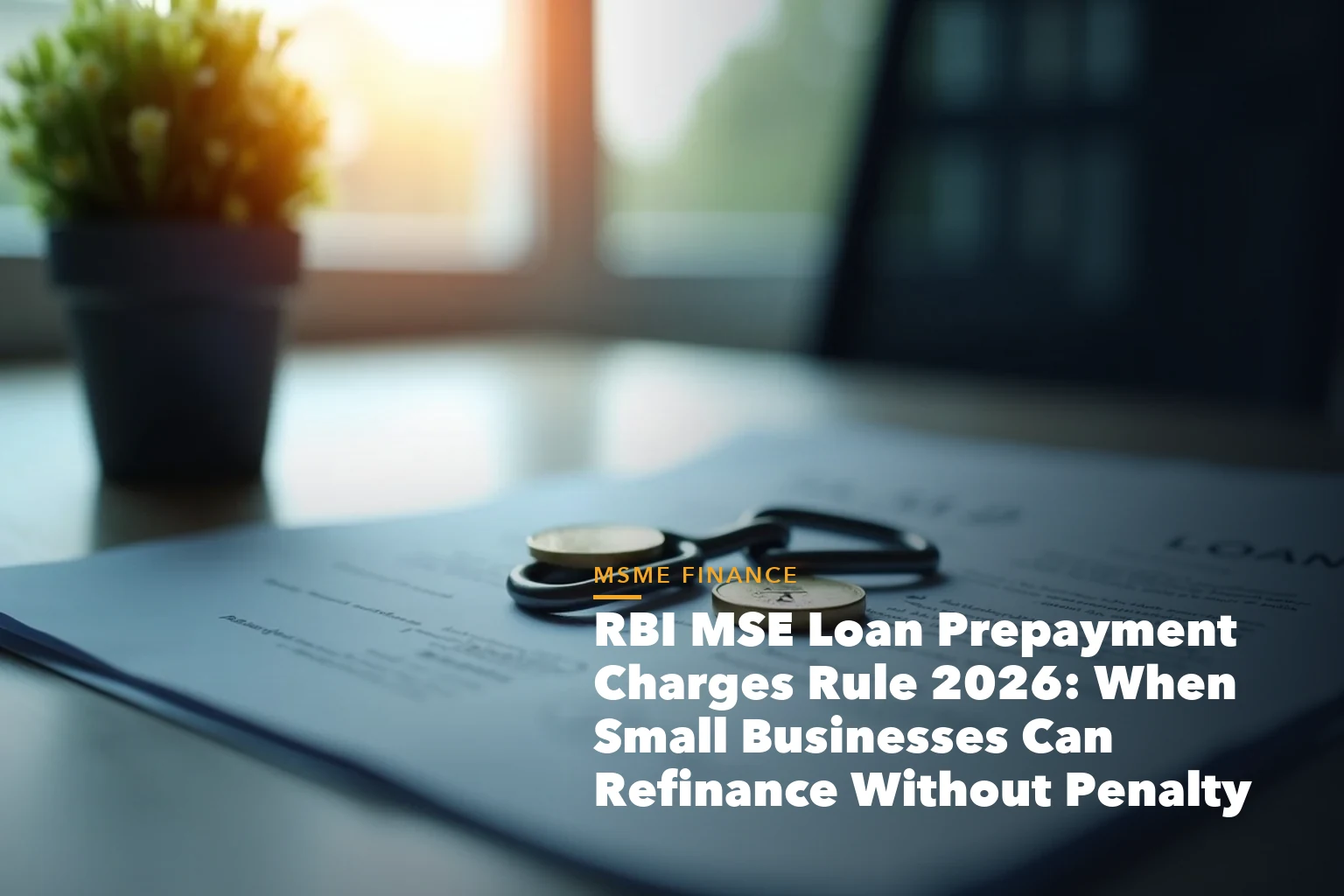 MSME registration benefits checklist with Udyam certificate for RBI MSE Loan Prepayment Charges Rule 2026
