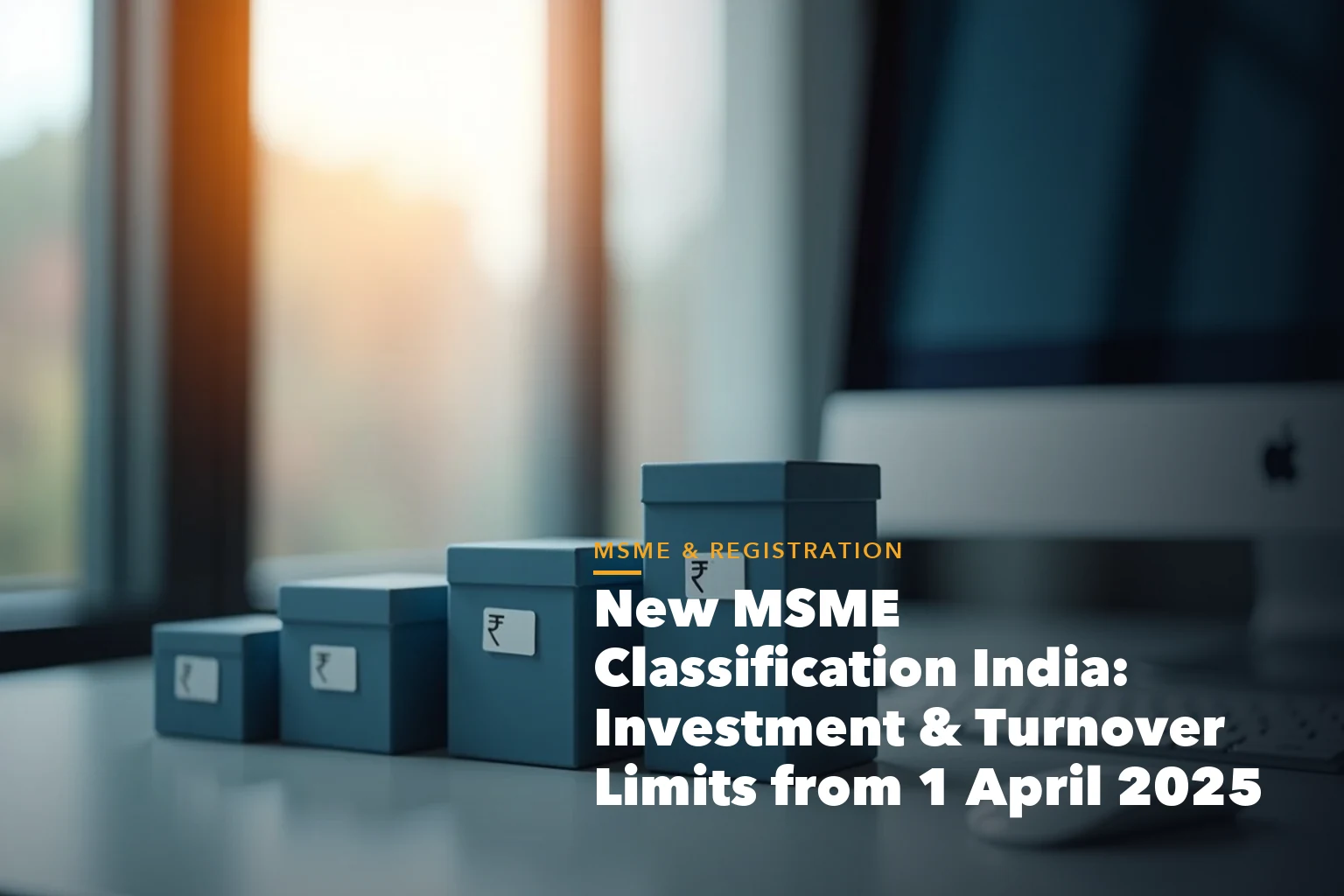 GST registration threshold chart for goods and services for New MSME Classification India Investment
