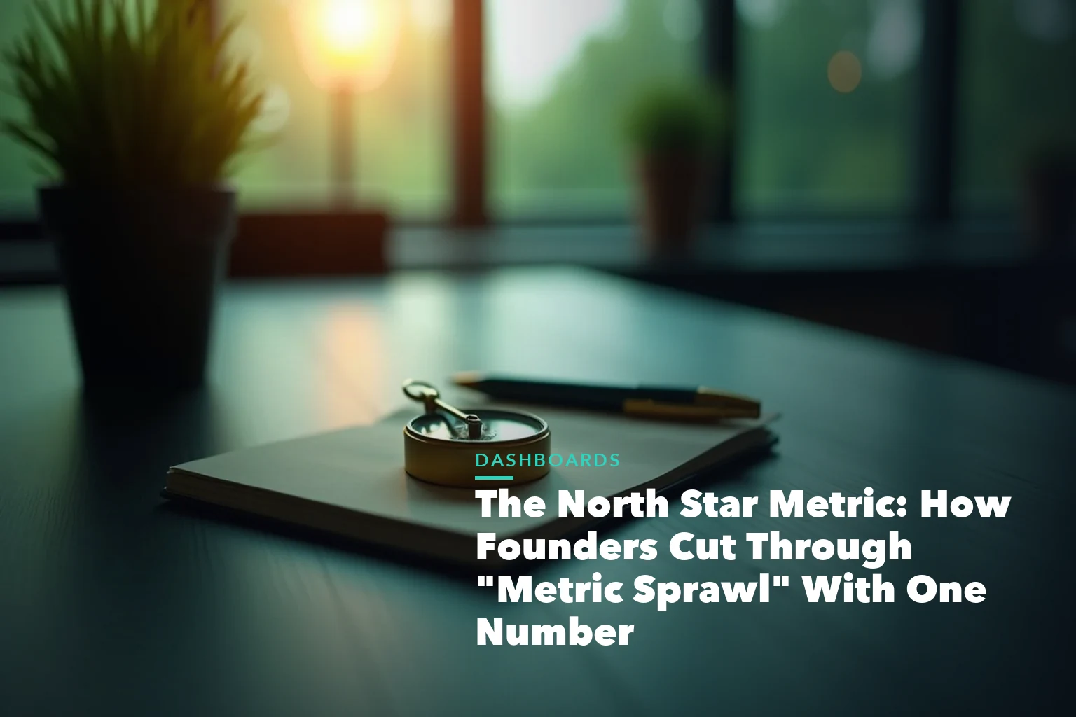 Business guide visual with process steps and compliance records for The North Star Metric How Founders Cut
