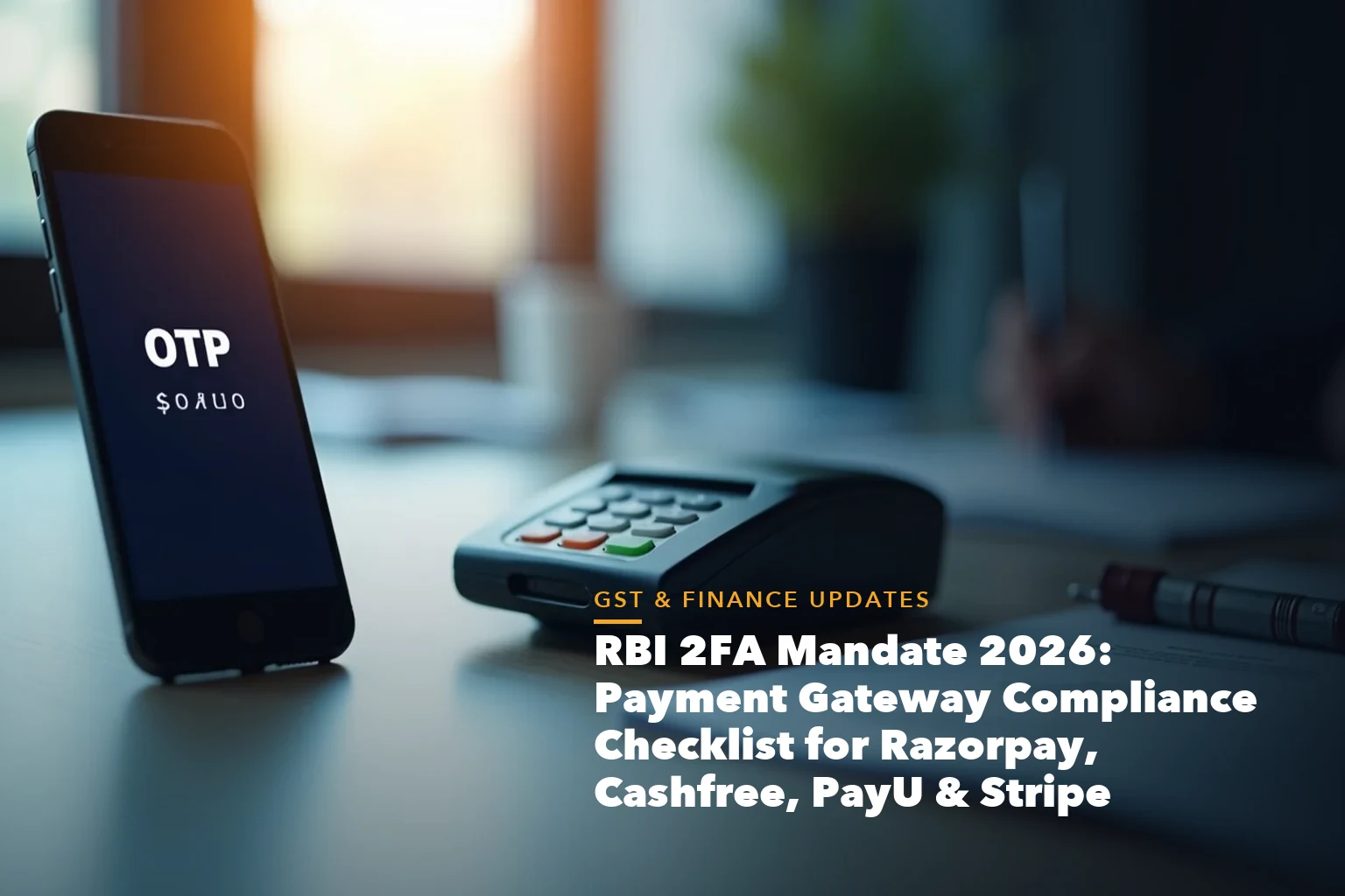 GST registration document checklist illustration for RBI 2FA Mandate 2026 Payment Gateway