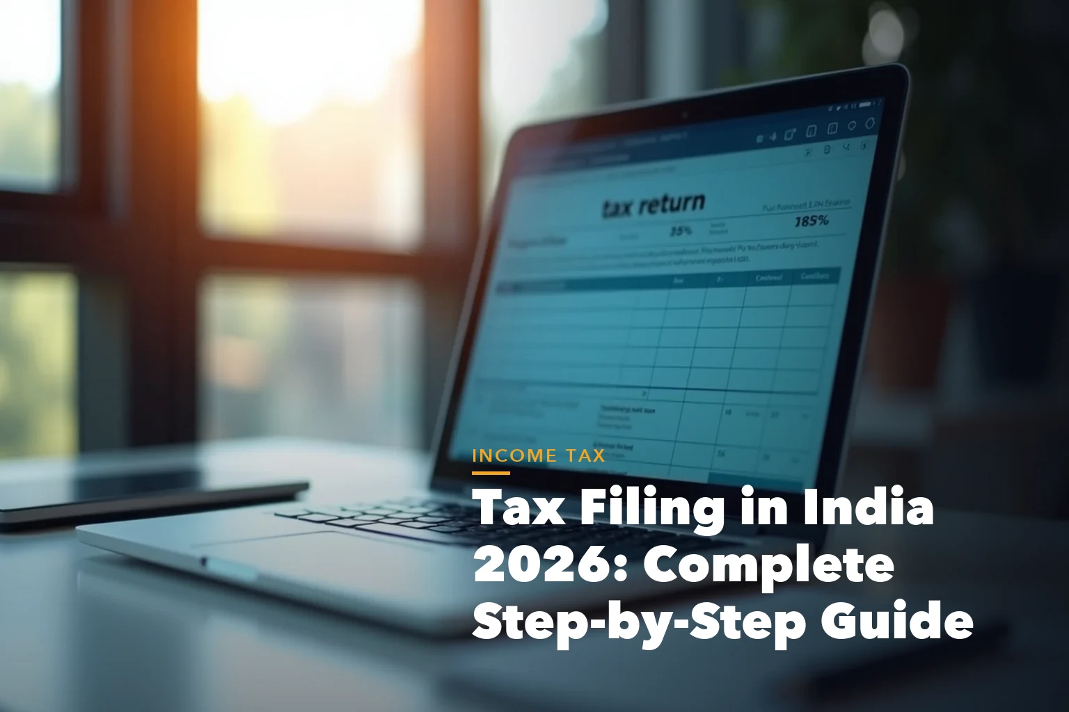 Tax filing in India complete guide 2026 visual with ITR forms old vs new regime and deduction checklist