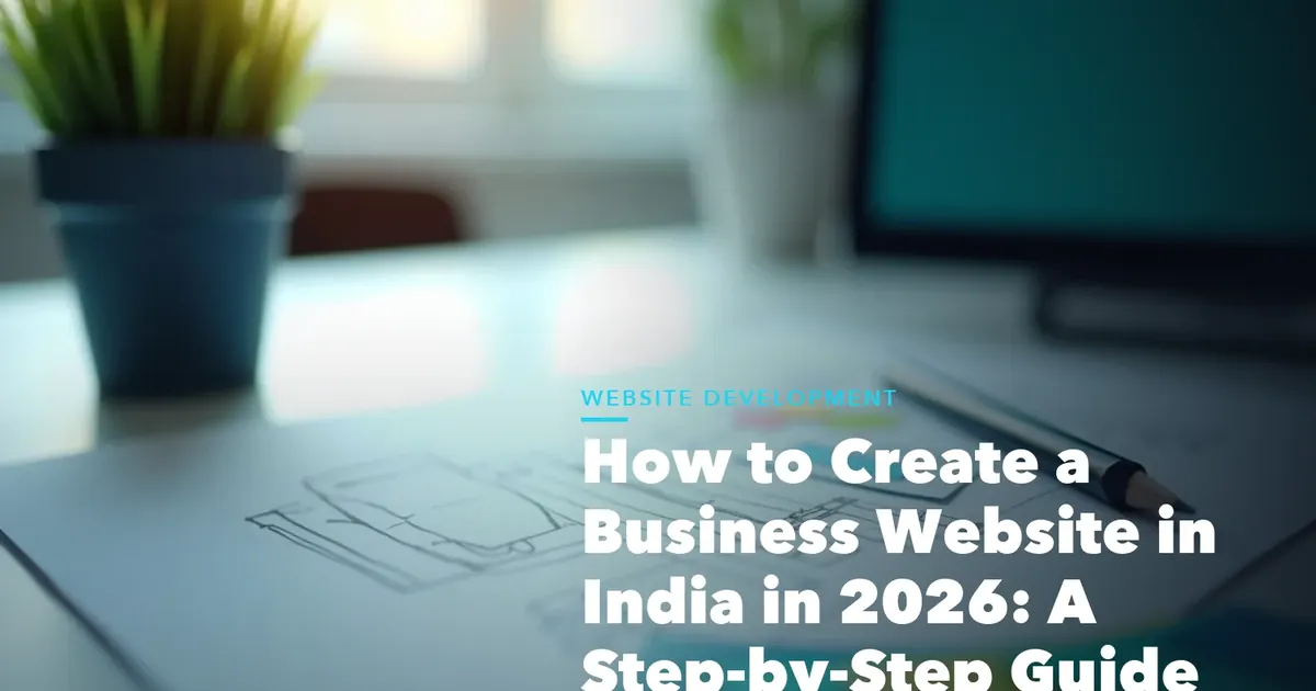 Business guide visual with process steps and compliance records for How Create Business Website India 2026