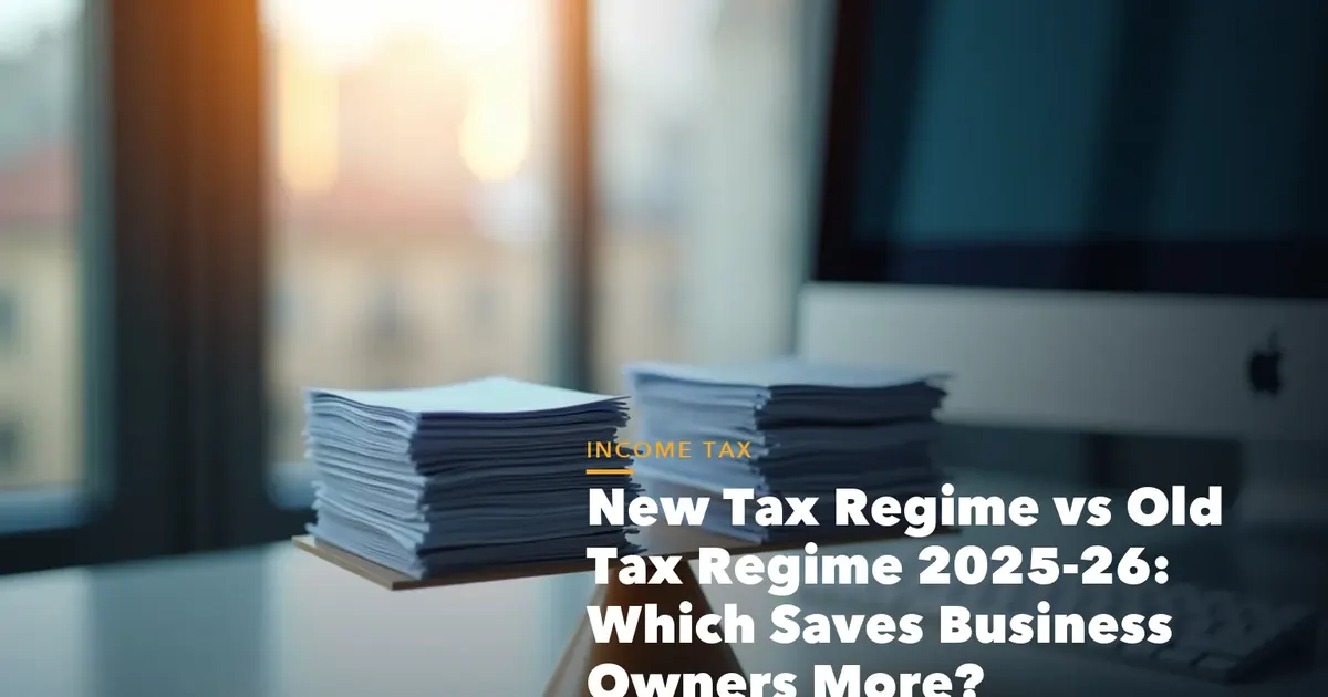 Income tax filing dashboard with ITR documents and verification steps for New Tax Regime Old Tax Regime 2025-26 Which