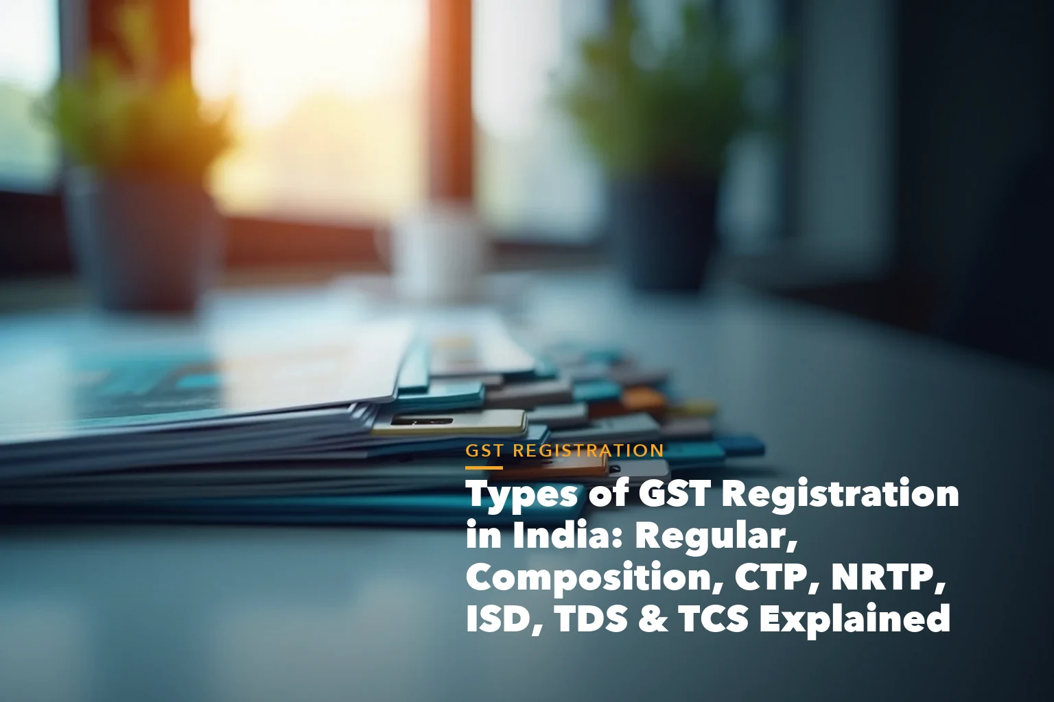 Income tax filing dashboard with ITR documents and verification steps for Types GST Registration India Regular,