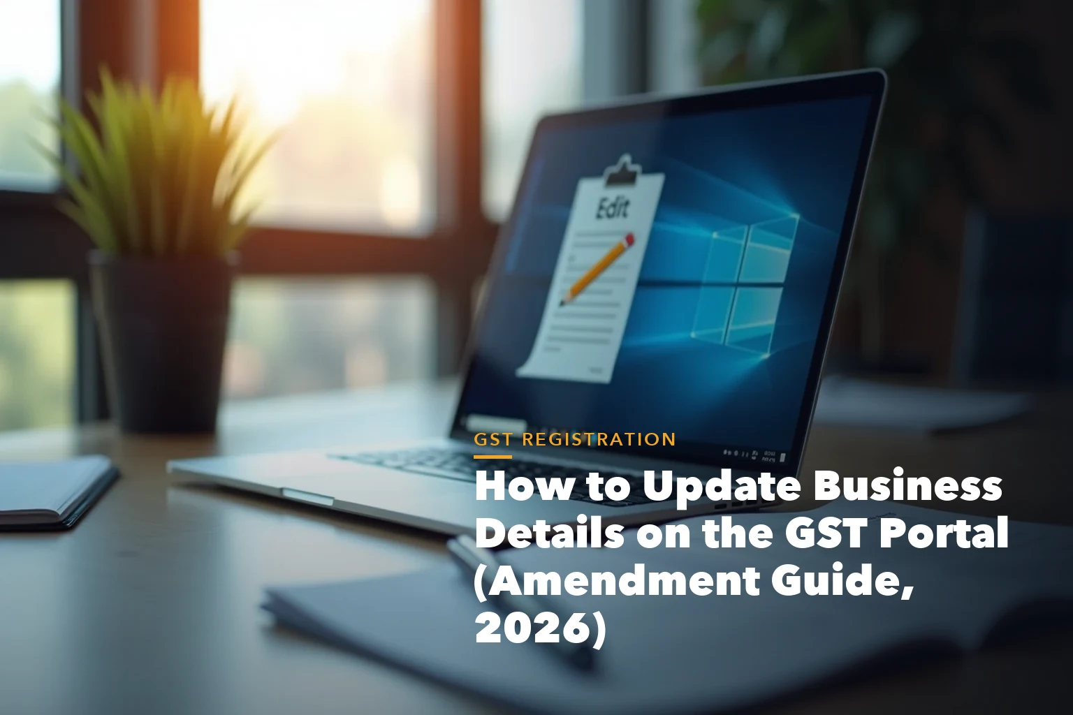 GST registration process visual from PAN and Aadhaar to GSTIN approval for How Update Business Details the GST Portal