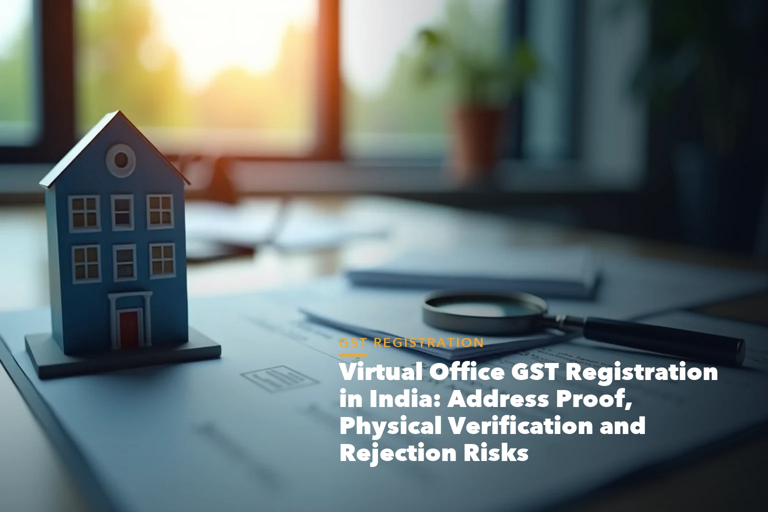 GST registration process visual from PAN and Aadhaar to GSTIN approval for Virtual Office GST Registration India