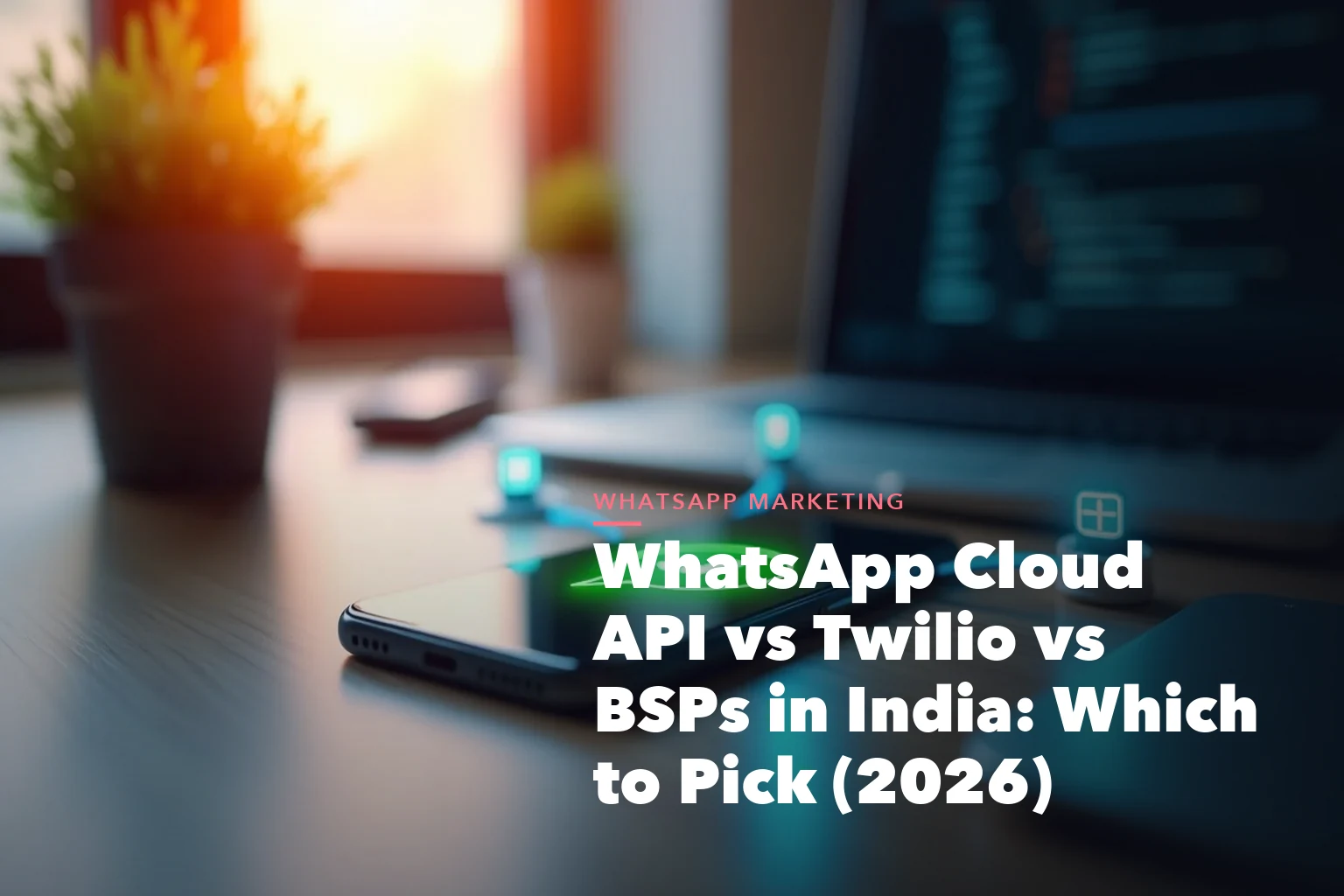 WhatsApp marketing workflow with template and conversion steps for WhatsApp Cloud API Twilio BSPs India Which