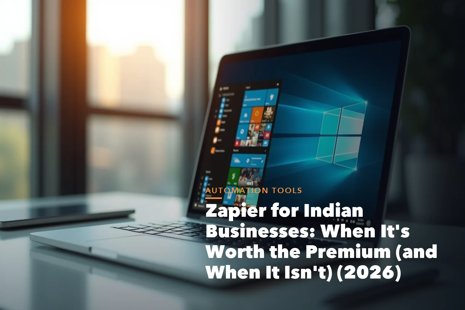Zapier guide for Indian businesses visual showing app integrations Zaps tasks and premium automation tradeoffs